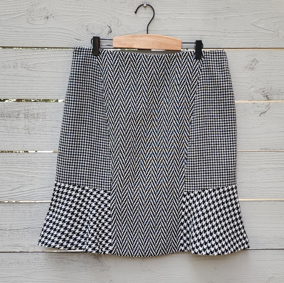 NWT Ann Taylor Herringbone Houndstooth Wool Blend Jacket Skirt Set - Picture 16 of 16